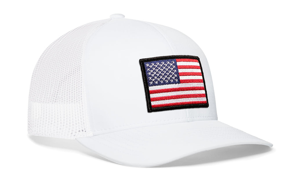 American Flag Trucker Hat  |  USA Snapback